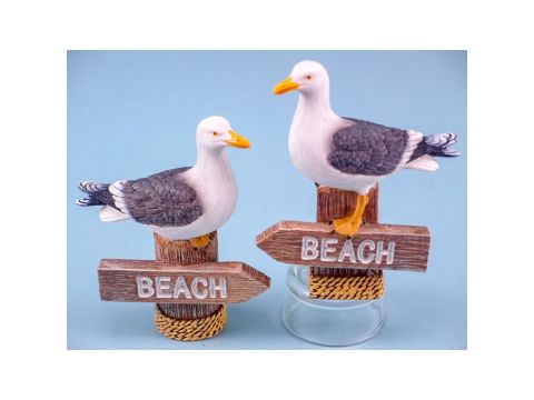 Seagull on Beach Sign, 10cm 1 Supplied