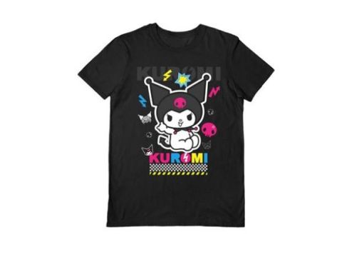 SANRIO KUROMI (CMYK) BLACK L UNISEX T-SHIRT