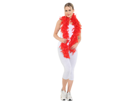 Fancy Dress Feather Boa RED