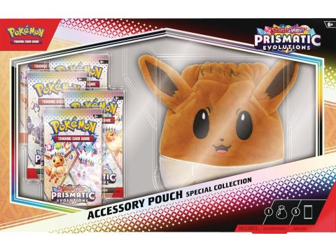 Pokémon TCG: Scarlet & Violet—Prismatic Evolutions Accessory Pouch Special Collection (5 Booster Packs & Accessory Pouch)