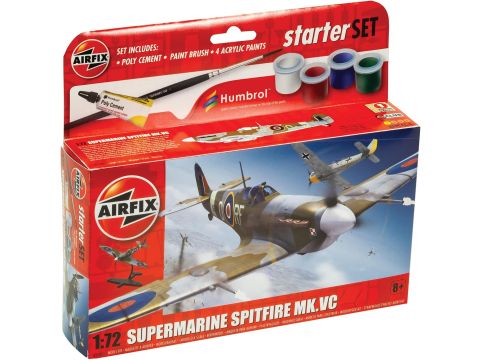Airfix Starter Set - A55001 Supermarine Spitfire MkVc Model Building Kit