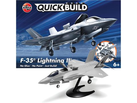 Airfix QUICKBUILD F-35B Lightning II Model Building Kit - Fighter Jet Plane Set