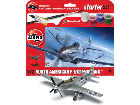 Airfix Starter Set - North American P-51D Mustang