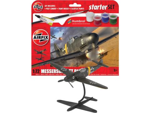 Airfix Starter Set - Messerschmitt Bf109F-4 Model Building Kit
