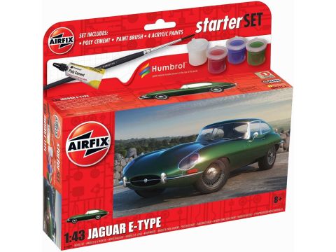 Airfix Starter Set - Jaguar E-Type Model Building Kit