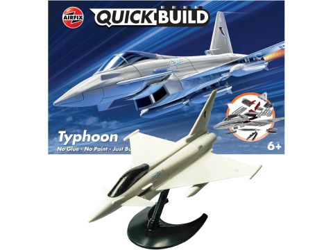 Airfix QUICKBUILD Model Aircraft Kits - Eurofighter Typhoon Model Building Kit