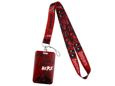 Deadpool Lanyard ID Badge Holder