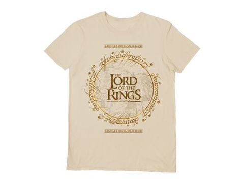 LORD OF THE RINGS - MAP LOGO UNISEX T-SHIRT - MEDIUM