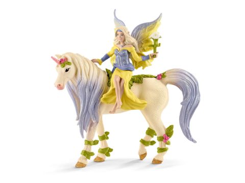 SCHLEICH Bayala Fairy Sera with Blossom Unicorn Toy Figure