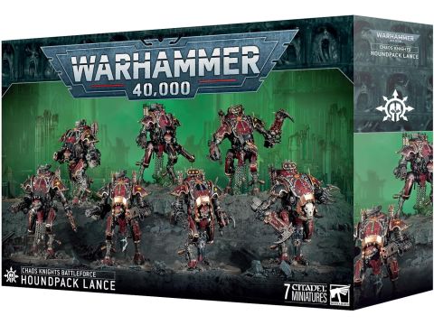 Games Workshop - Warhammer 40,000 - Chaos Knights: Houndpack Lance (War Dog Battalion)