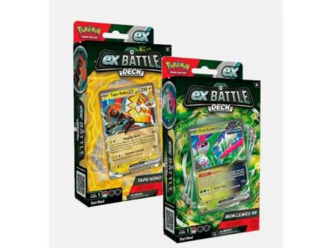 Pokemon TCG: ex Battle Deck (Tapu Koko ex OR Iron Leaves ex) ***(1 SUPPLIED)***