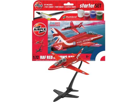 Airfix Starter Set - Red Arrows Hawk Model Building Kit