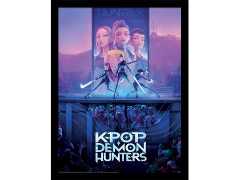 K-Pop Demon Hunters (Key Art) 30cm x 40cm Framed Collector Print