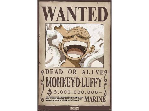 One Piece Wanted Luffy Wano 61 x 91.5cm / 24.2 x 35.8 inches Maxi Poster 
