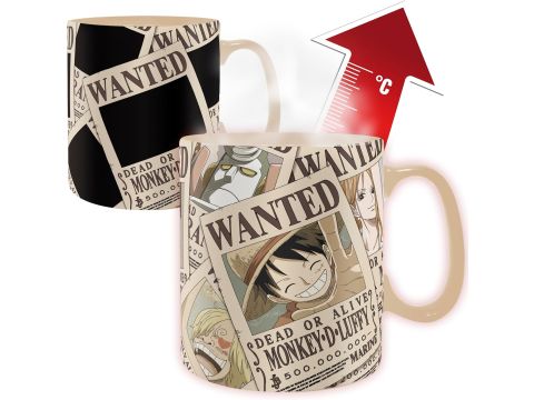 One Piece Wanted Heat Change Mug