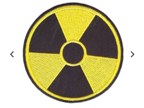 Radiation Symbol Embroidered Patch