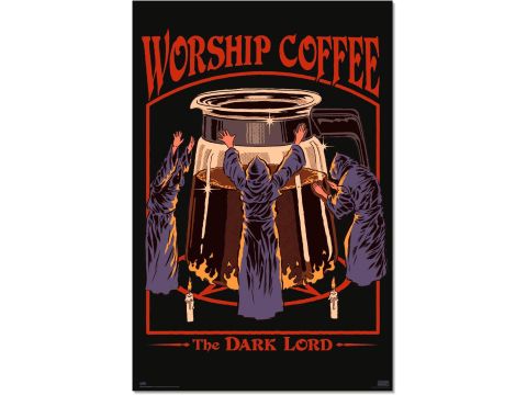 Steven Rhodes Worship Coffee Maxi Poster