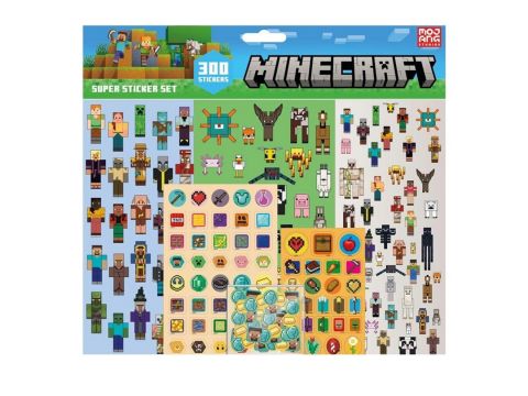 Minecraft Characters 300pc Super Sticker Set
