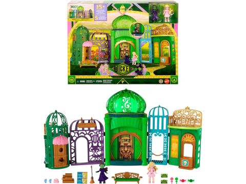 Wicked Emerald City Playset with Glinda & Elphaba Small Dolls