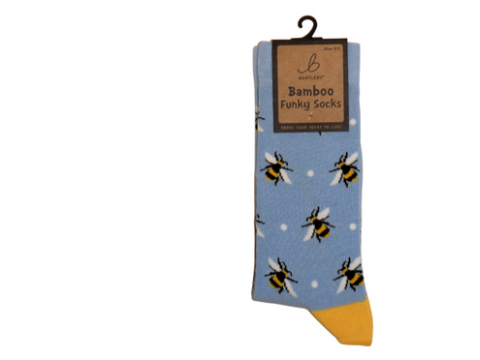 Ladies Funky Bamboo Socks - Bumble Bees