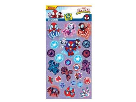 SPIDEY & FRIENDS (GLOW) REUSABLE STICKER SET