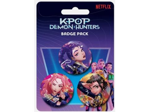 K-POP Demon Hunters 3 Button Badges