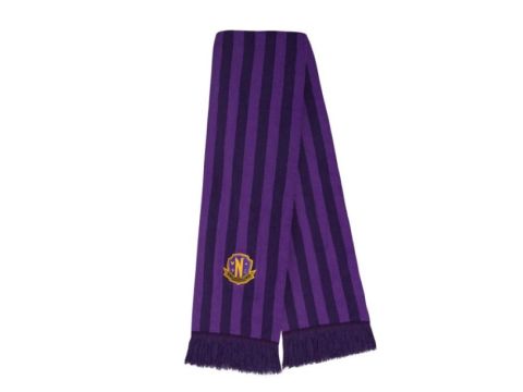 Wednesday - Nevermore Academy Purple Scarf 