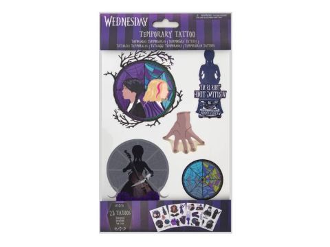 Set of 23 Wednesday Temporary Tattoos