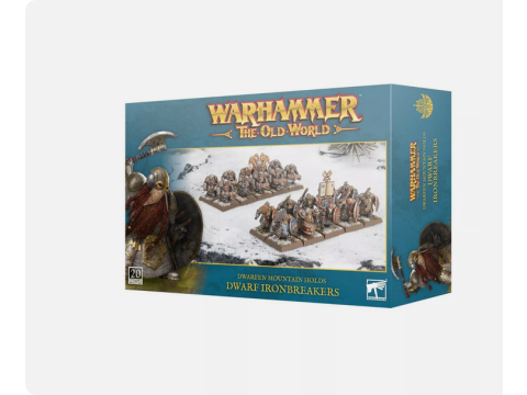 THE OLD WORLD DWARFEN MOUNTAIN HOLDS DWARF IRONBREAKERS