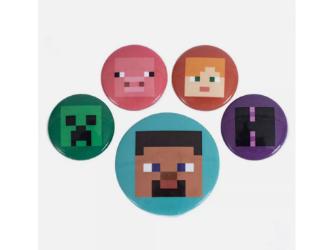 MINECRAFT (FACES) BADGE PACK