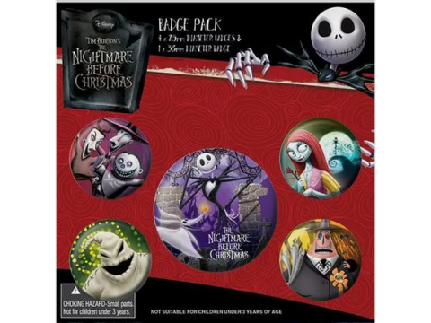 NIGHTMARE BEFORE CHRISTMAS (CHARACTERS) BADGE PACK