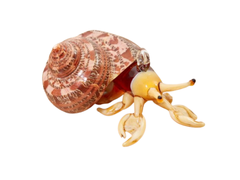 GLASS HERMIT CRAB ORNAMENT