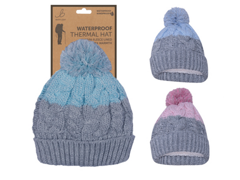 Ladies Waterproof Bobble Hat (1 SUPPLIED)