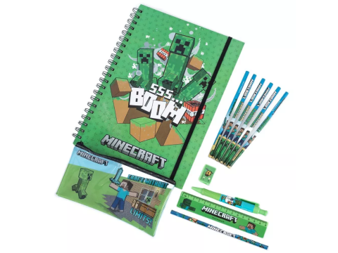 Minecraft Bumper Stationery Set