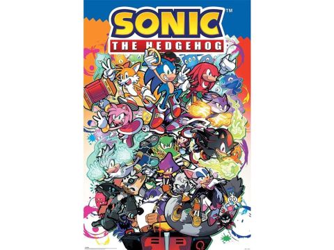 Sonic The Hedgehog Poster Sonic Comic Characters 61 x 91.5 cm 