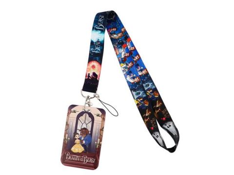 Beauty and The Beast Lanyard ID Badge Holder 