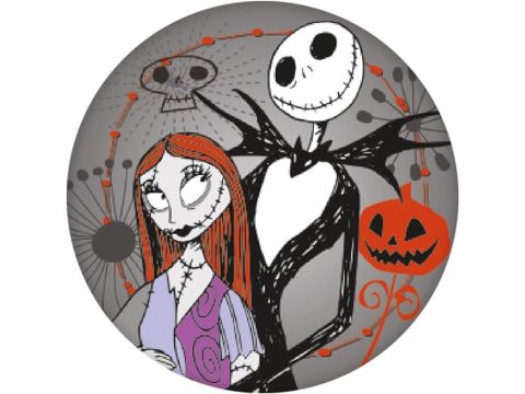 The Nightmare Before Christmas Jack & Sally 25mm Button Badge 