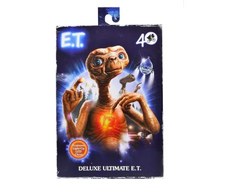 NECA - E.T. - 40th Anniversary Deluxe E.T. Ultimate 7" Action Figure with LED Chest 