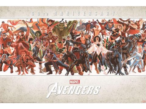 Avengers Line Up (By Alex Ross) Maxi Poster