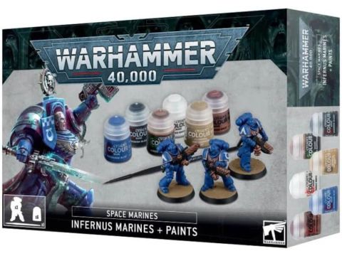 Warhammer 40,000 - Space Marines: Infernus Marines + Paints Set