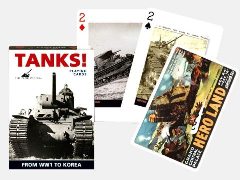 Piatnik 1542 "Tanks Card Game (55-Piece)