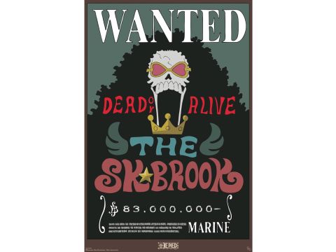 One Piece Wanted Brook 61 x 91.5cm / 24.2 x 35.8 inches Maxi Poster