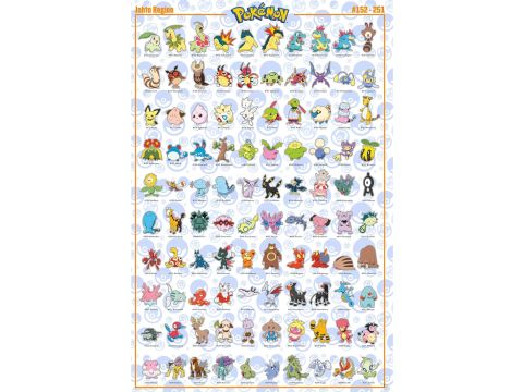 GB eye Pokémon Johto English 61 x 91.5cm Maxi Poster 