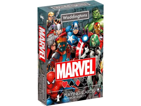 Waddingtons Number 1 Marvel Universe Playing Card Game, play with your favourite superheroes including Iron Man, Spider-Man and Captain America