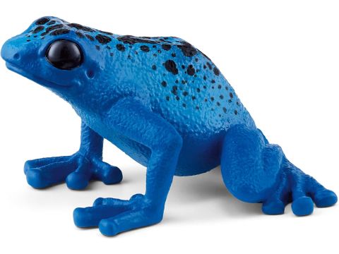 SCHLEICH Blue Poison Dart Frog Wild Life Toy Figurine 