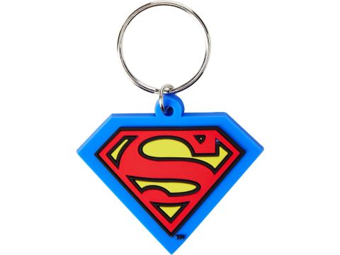Superman-Shield Rubber Keychain
