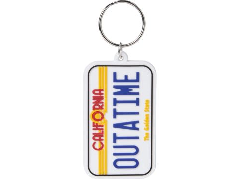 Back to the future keychain ( license plate ) 