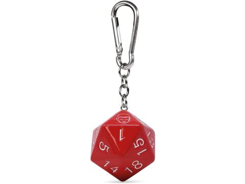 Stranger Things Keychain/Bag Charm with Carabiner 3D D20 Dice