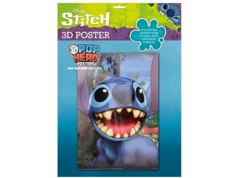 Lilo & Stitch (Stitch) 3D Poster (Popheads)