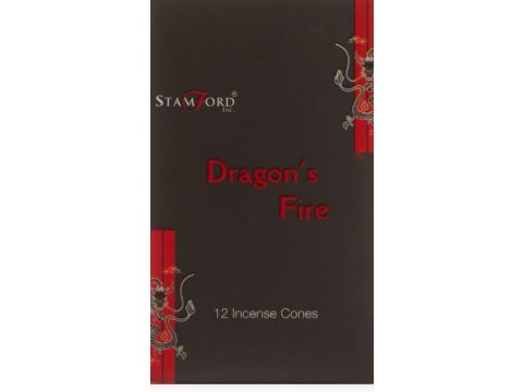 Stamford Black Incense Cones - Dragons Fire